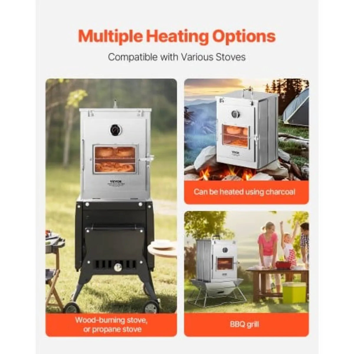 Foldable Camping Oven, Stainless Steel Portable Ca - Image 2