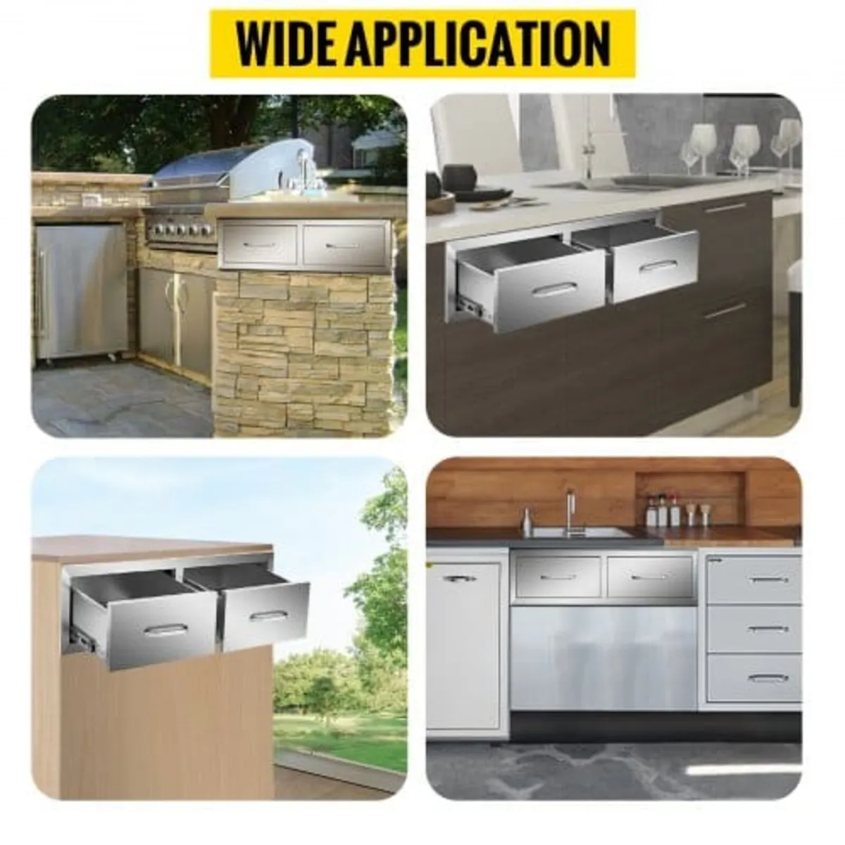 Outdoor Kitchen Drawers 18.11"W x 23.23"D x 23.23" - Image 2