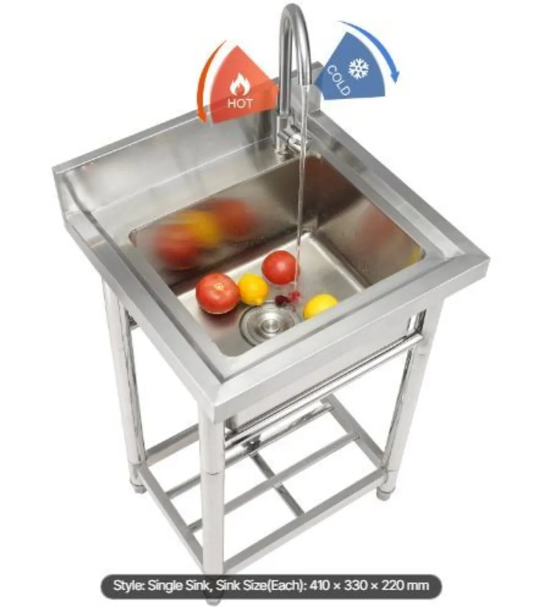 Stainless Steel Utility Sink - Image 3
