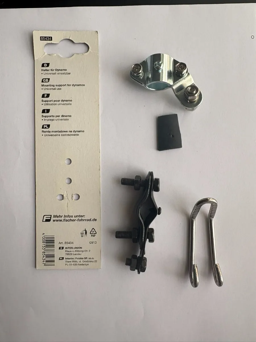 Bike Dynamo Set: Dynamo, Front & Rear Light, Cable - Image 4