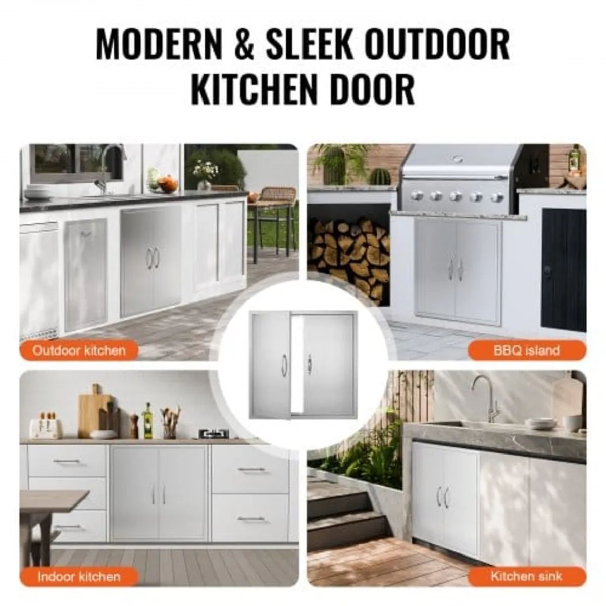 BBQ Access Door, 790x790 mm Double Outdoor Kitchen - Image 4