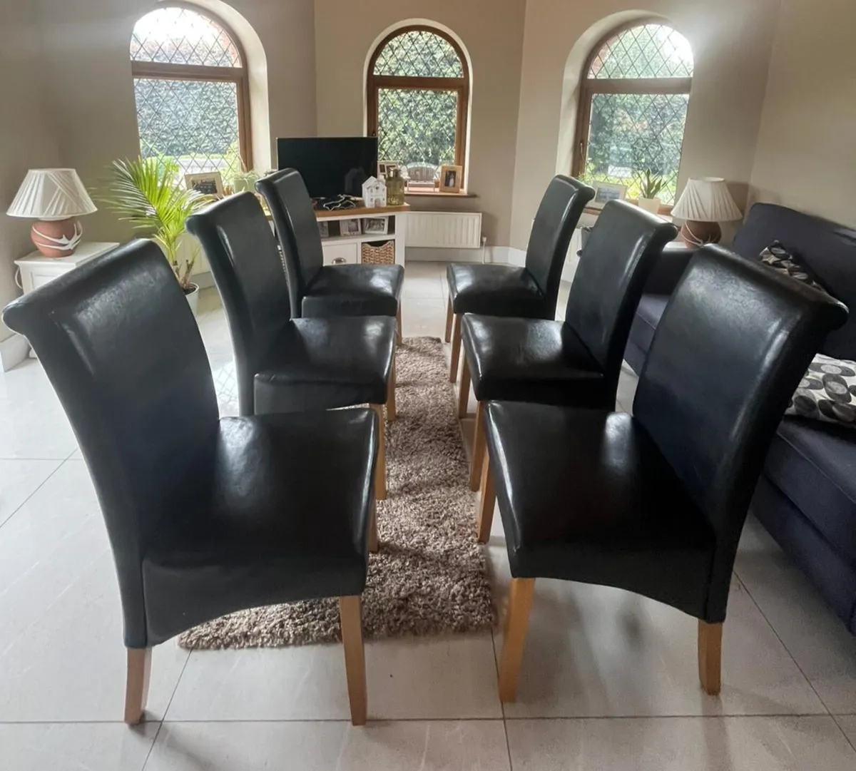 Kitchen Leather Chairs - Image 4
