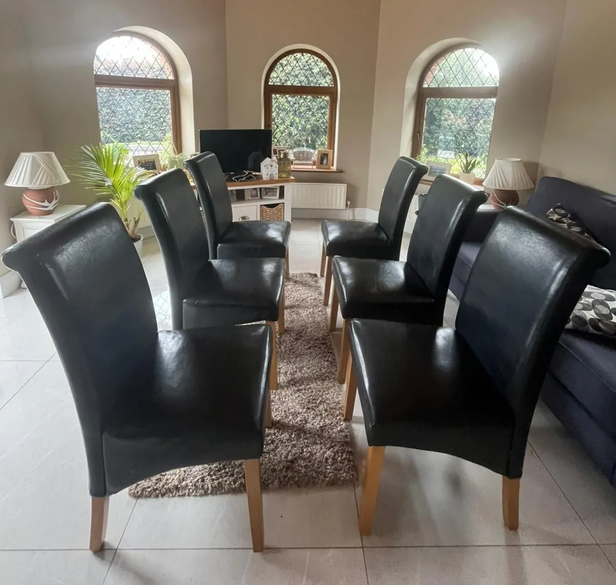 Kitchen Leather Chairs - Image 1