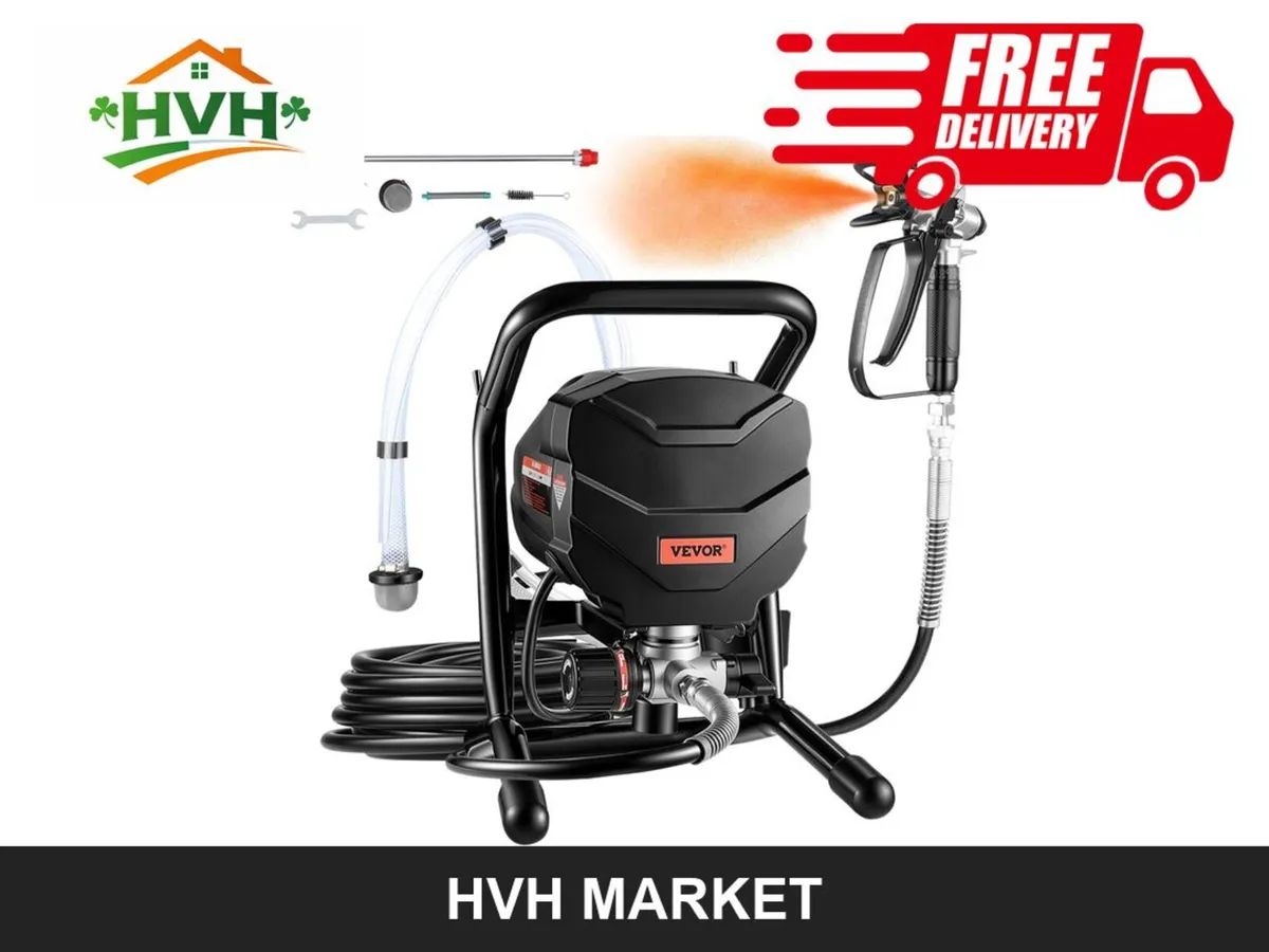 650W Airless Paint Sprayer with Extension Rod - Image 4