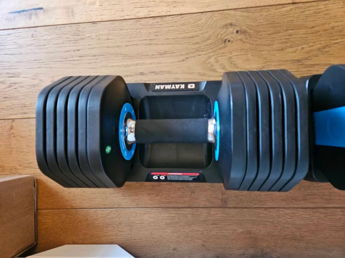 Kayman Adjustable Dumbbells 2 x 12kg Pair - Image 3