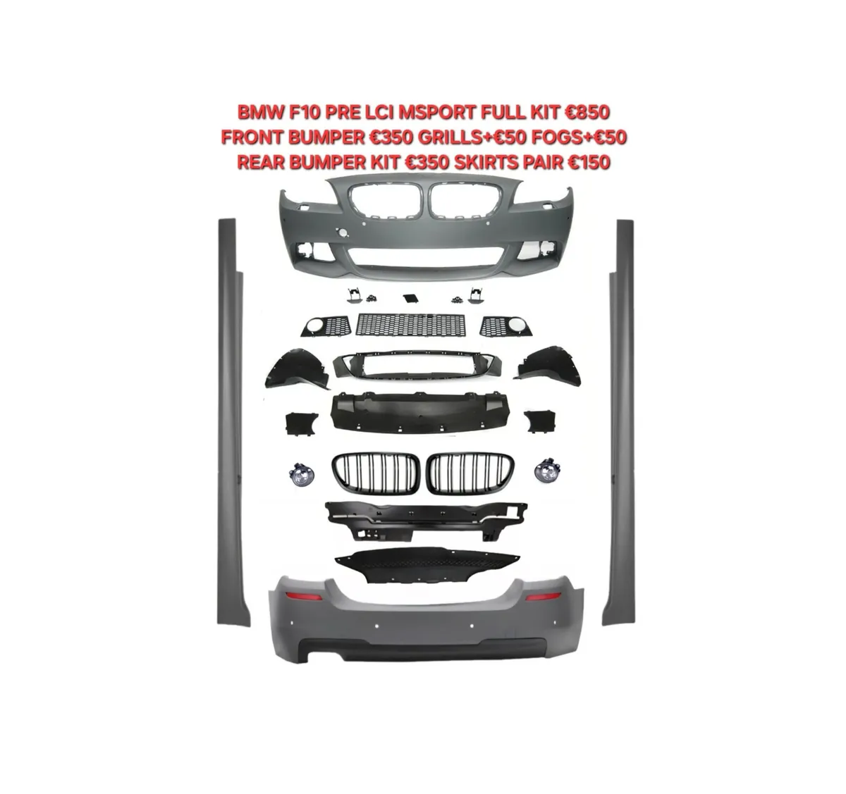 BMW F10 LCI+PLCI MSPORT KITS NEW BUMPERS SKIRTS - Image 2