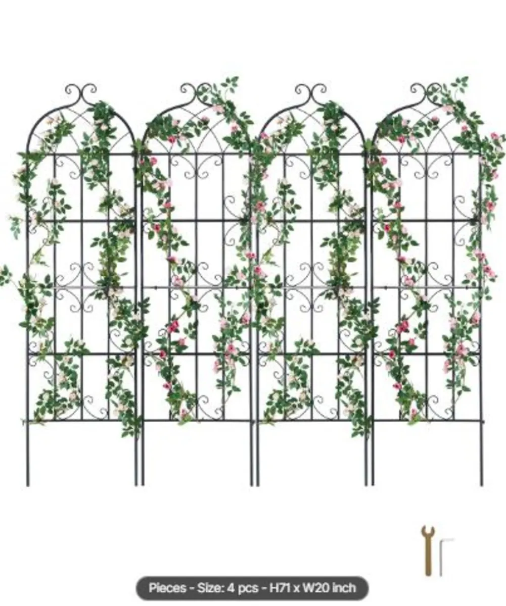 Garden Trellis for Climbing Plants, 71 x 20 in, - Image 1