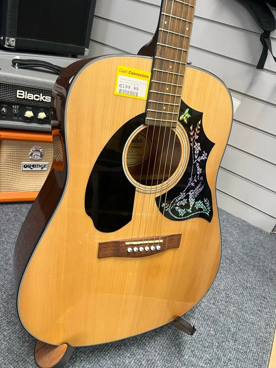 Fender CD-60S Left Handed Acoustic Guitar - Image 2
