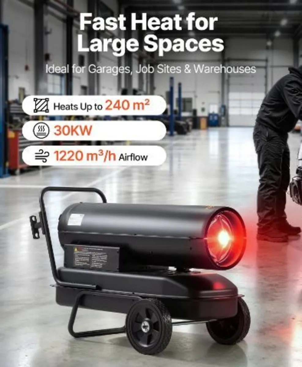 Forced Air Kerosene Heater, 30kW - Image 2