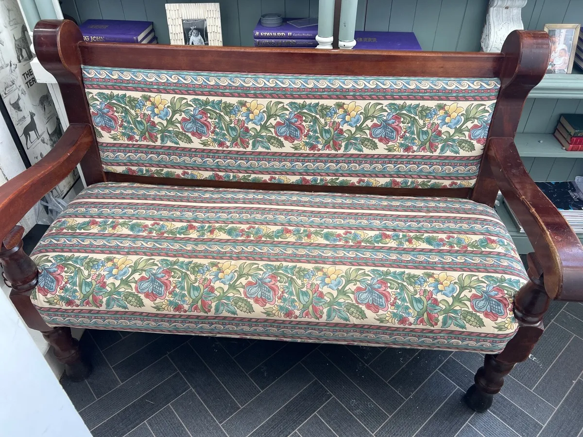 Antique settee - Image 1