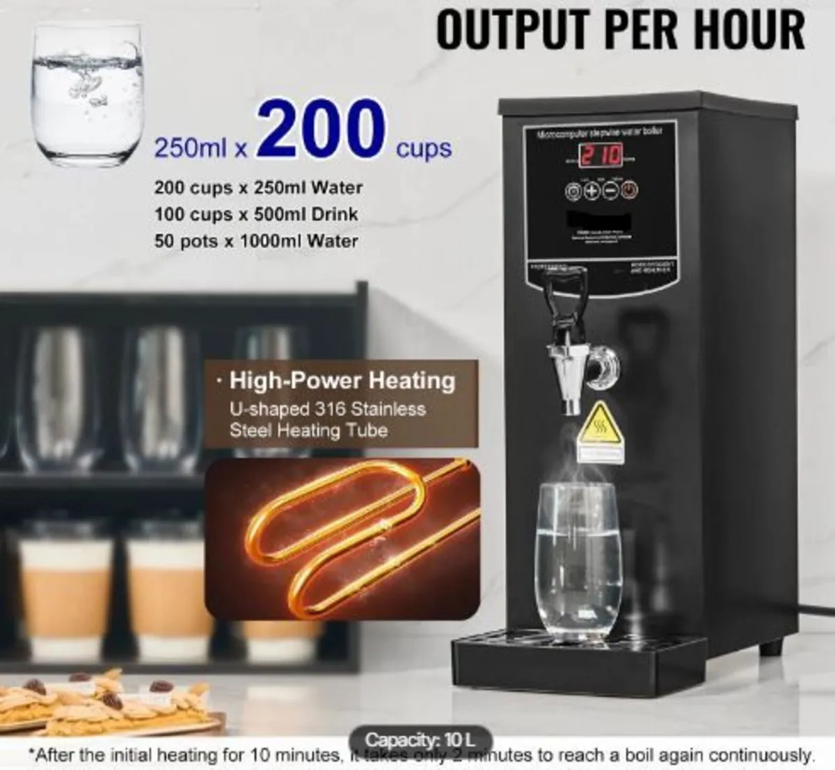 Commercial Water Boiler, Electric Hot Water - Image 3