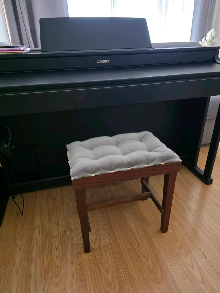 Piano stool 46x34cm H 45cm - Image 1