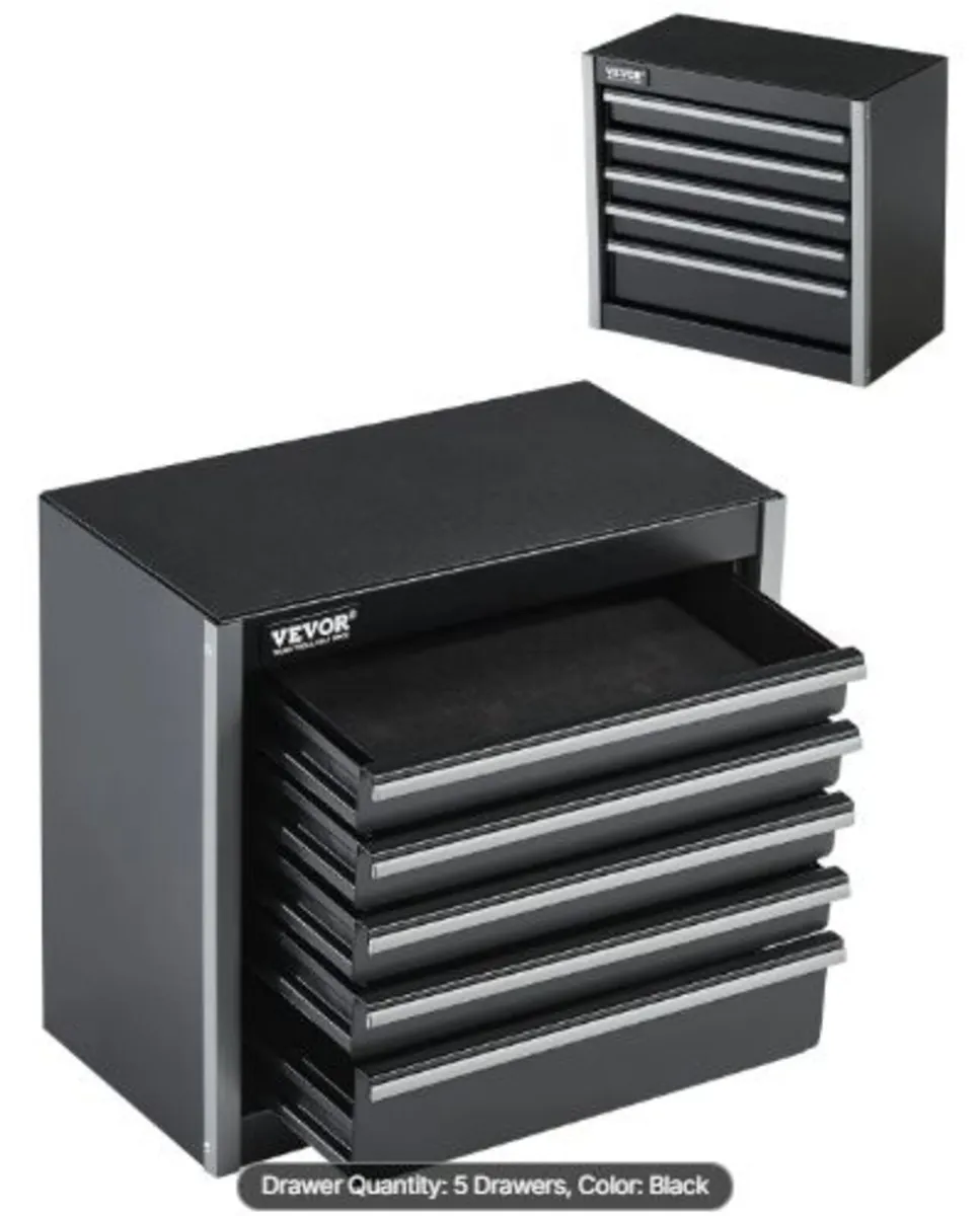 Metal Tool Box, 8.6-inch, Portable Metal Tool Box - Image 1