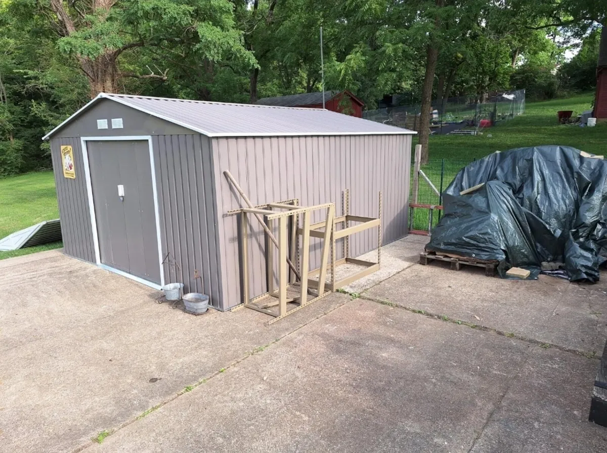 Free shipping New 13x11ft Metal Garden Shed - Image 2