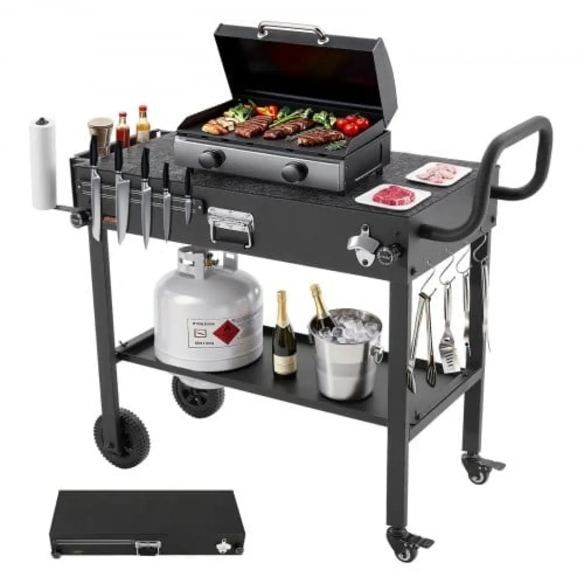 Outdoor Grill Cart, 31.0 x 17.0 inch Tabletop Size - Image 1