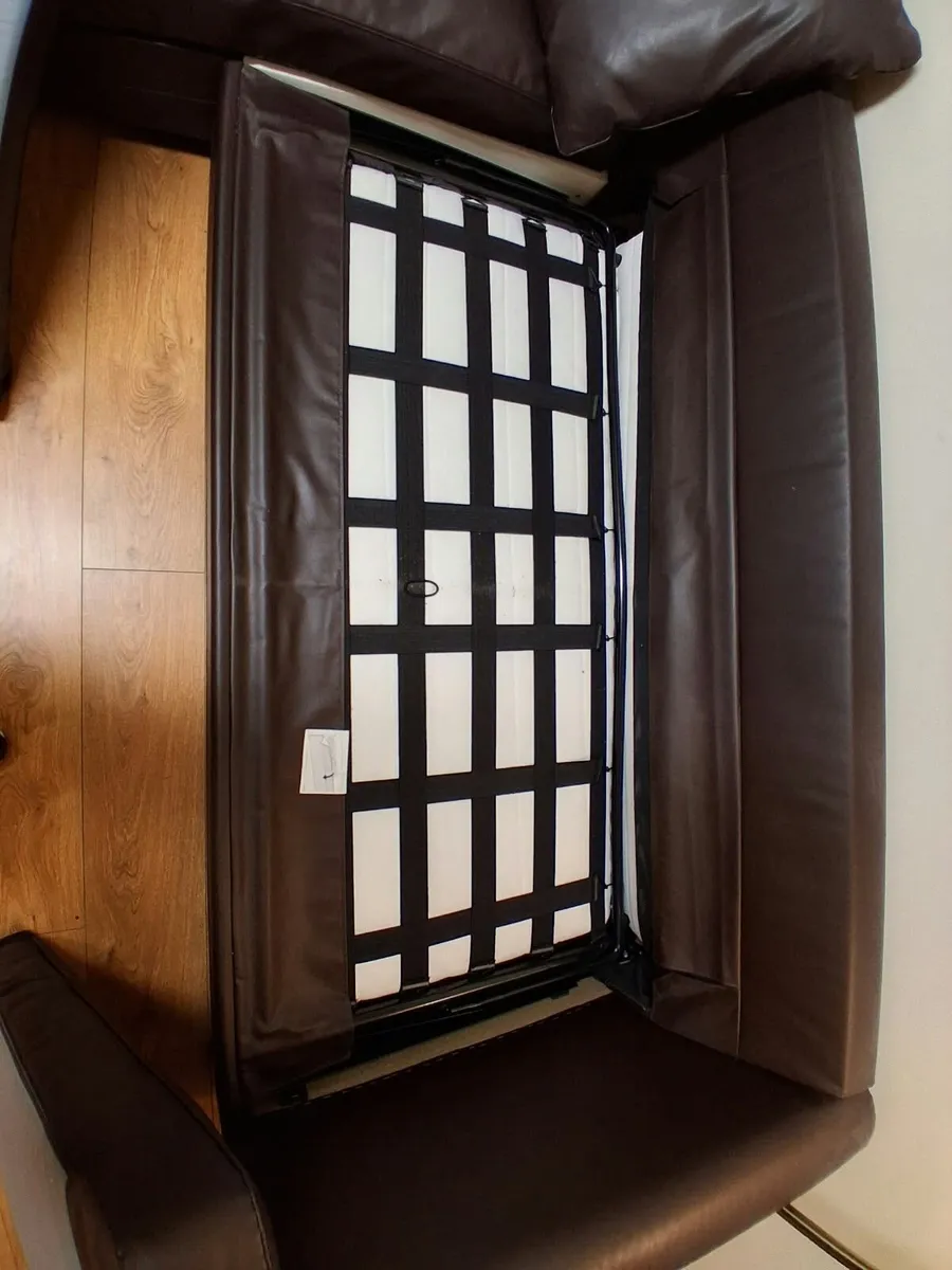 Couch with pull out bed and storage - Image 1