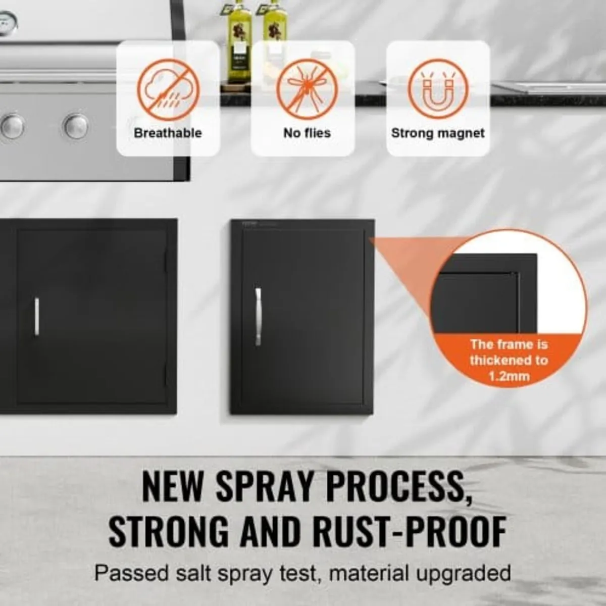 BBQ Access Door, 415x570 mm Single Outdoor Kitchen - Image 3