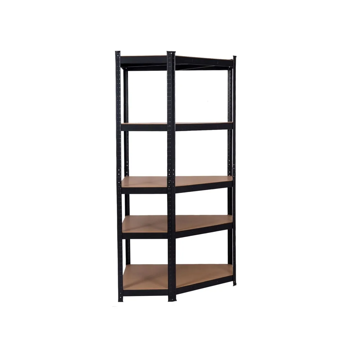 Budget Garage Shelving | 3 Corner Bay Black - Image 3