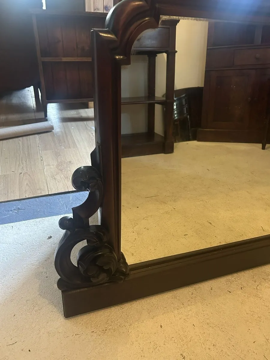 Stunning Large Antique Mahogany Mirror Sympathetic - Image 2
