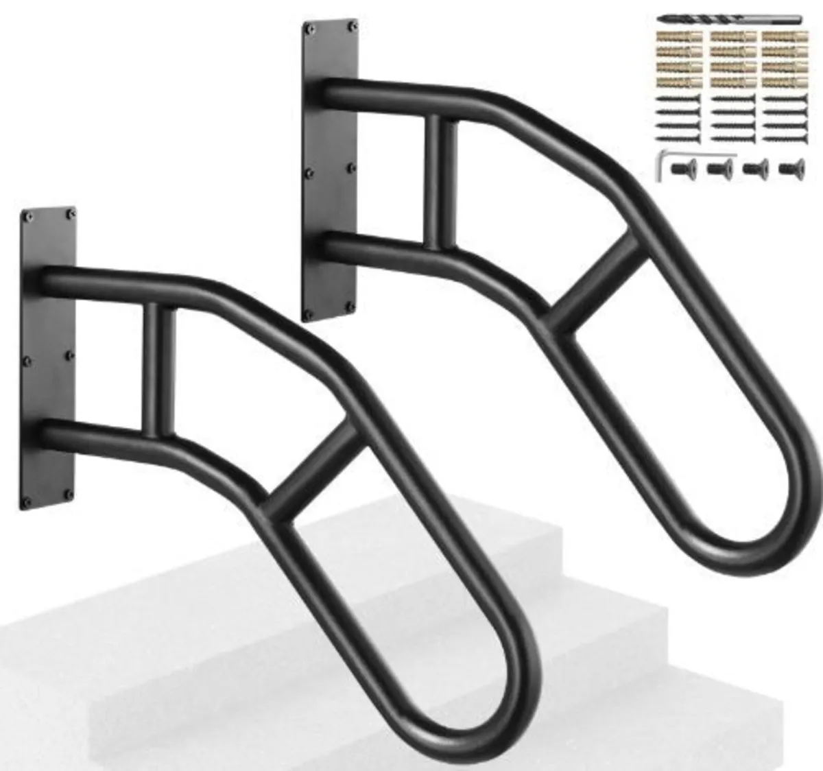 Handrails for Outdoor Steps, 29" Length Wall - Image 4