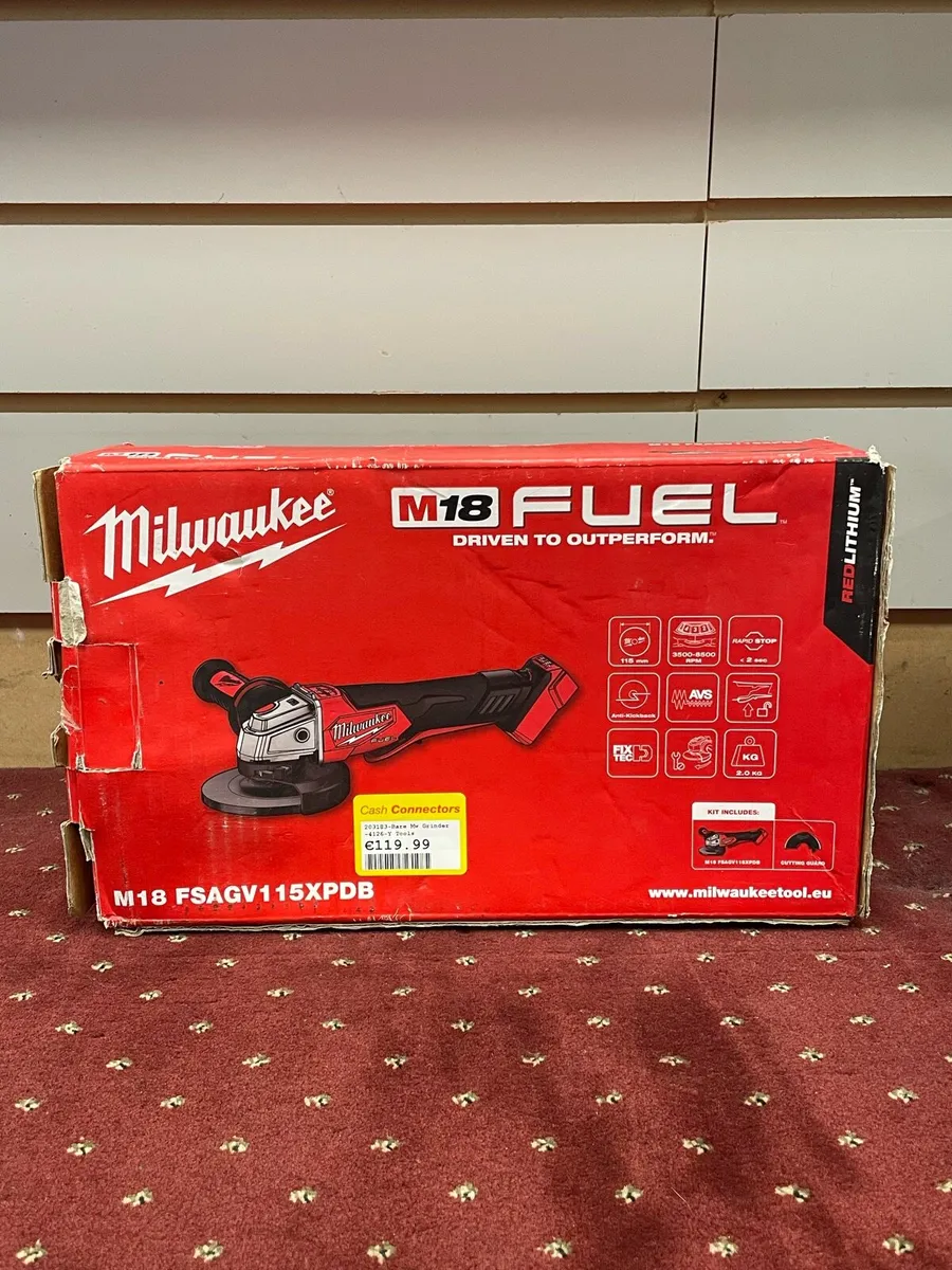 Milwaukee M18 FUEL 115mm Braking Angle Grinder - Image 1