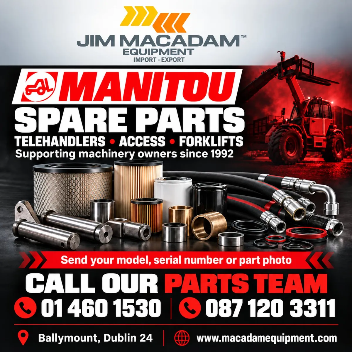 MANITOU SPARE PARTS – NATIONWIDE DELIVERY - Image 1