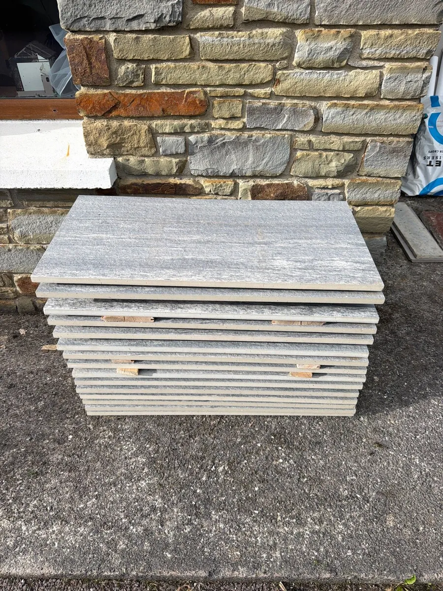 Pietra Di Vals Porcelain Patio Tiles plus border - Image 2
