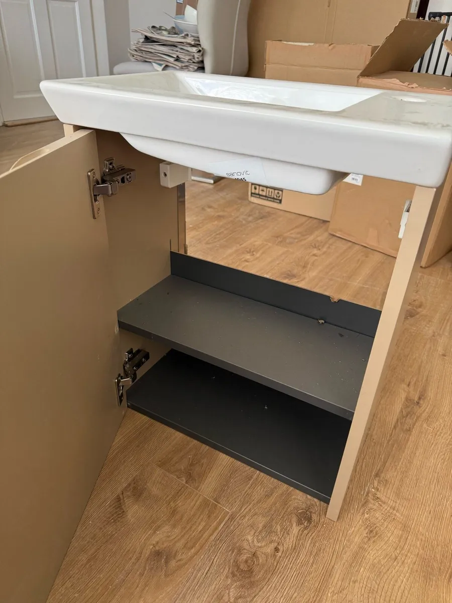 Bathroom sink and cabinet - Image 3