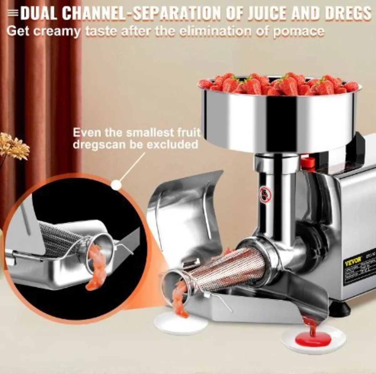 Electric Tomato Strainer 370W Tomato Milling - Image 4