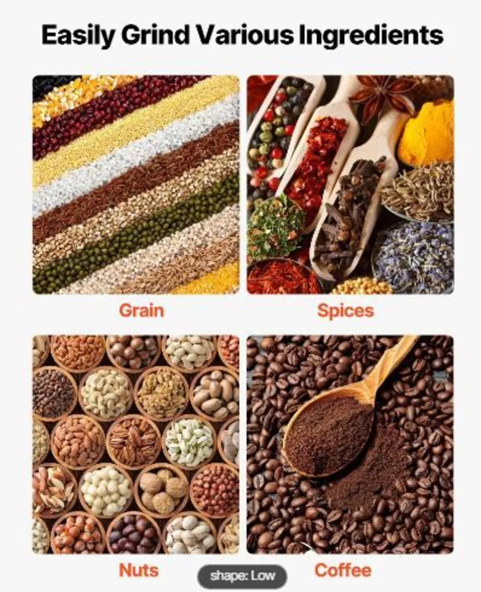 Manual Grain Mill with Low Hopper - Image 2