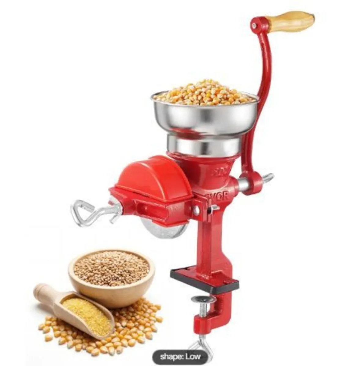 Manual Grain Mill with Low Hopper - Image 4