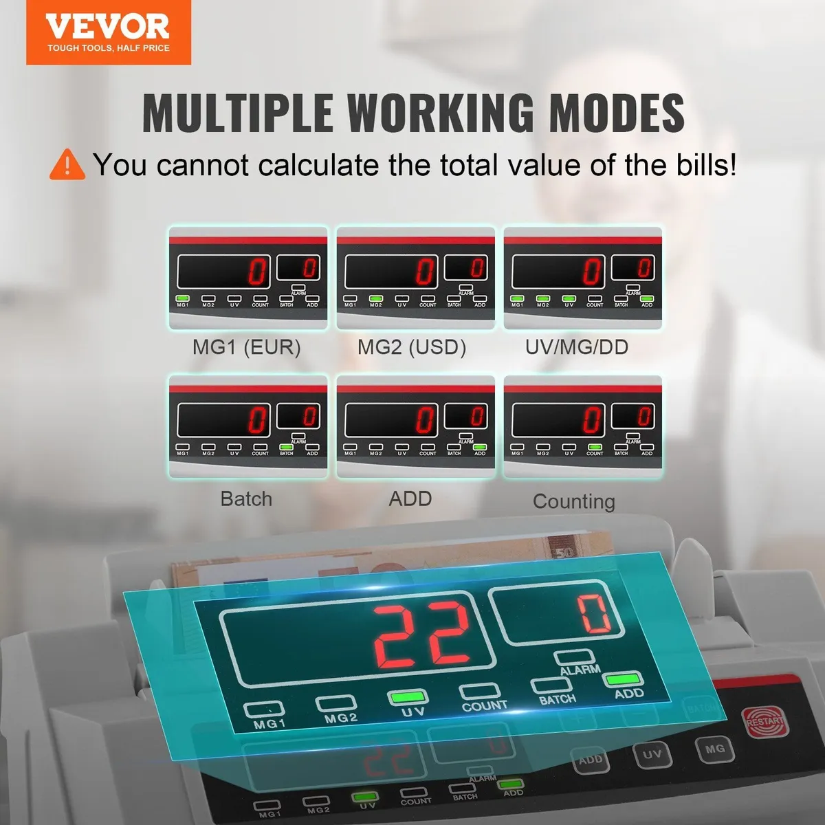 Banknote Counter with UV/MG Detection - Image 2