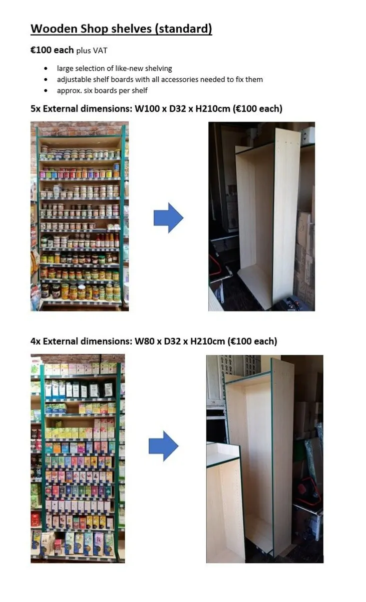Wooden Shop Shelves - Special offer! - Image 1