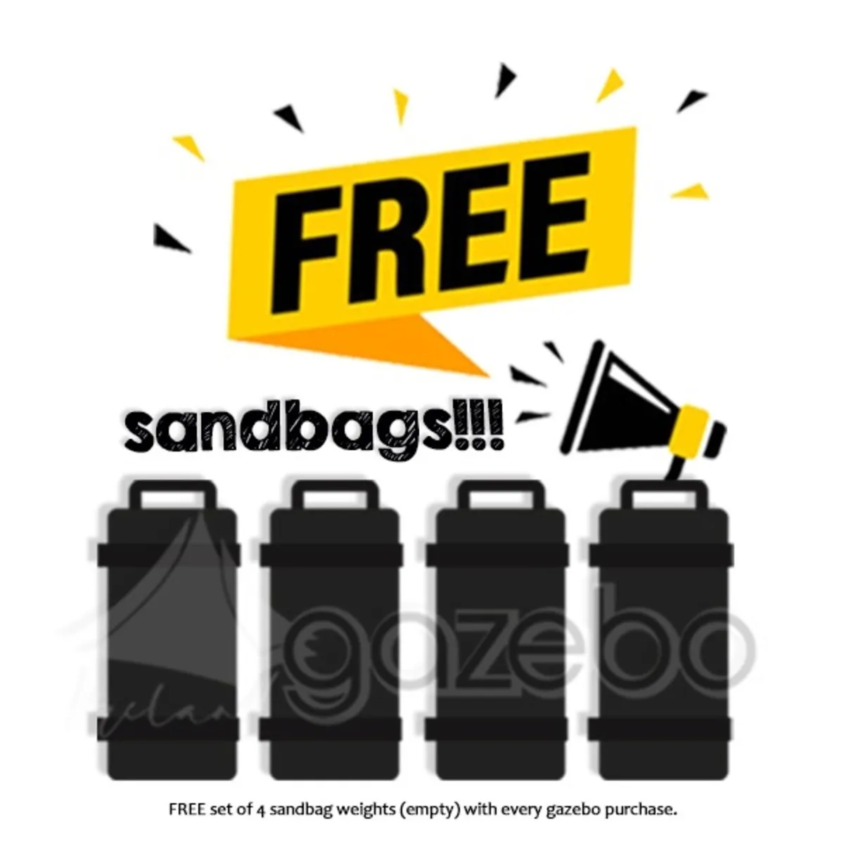 OCTOBER SPECIAL set of 4 sandbag weights FREE* - Image 1