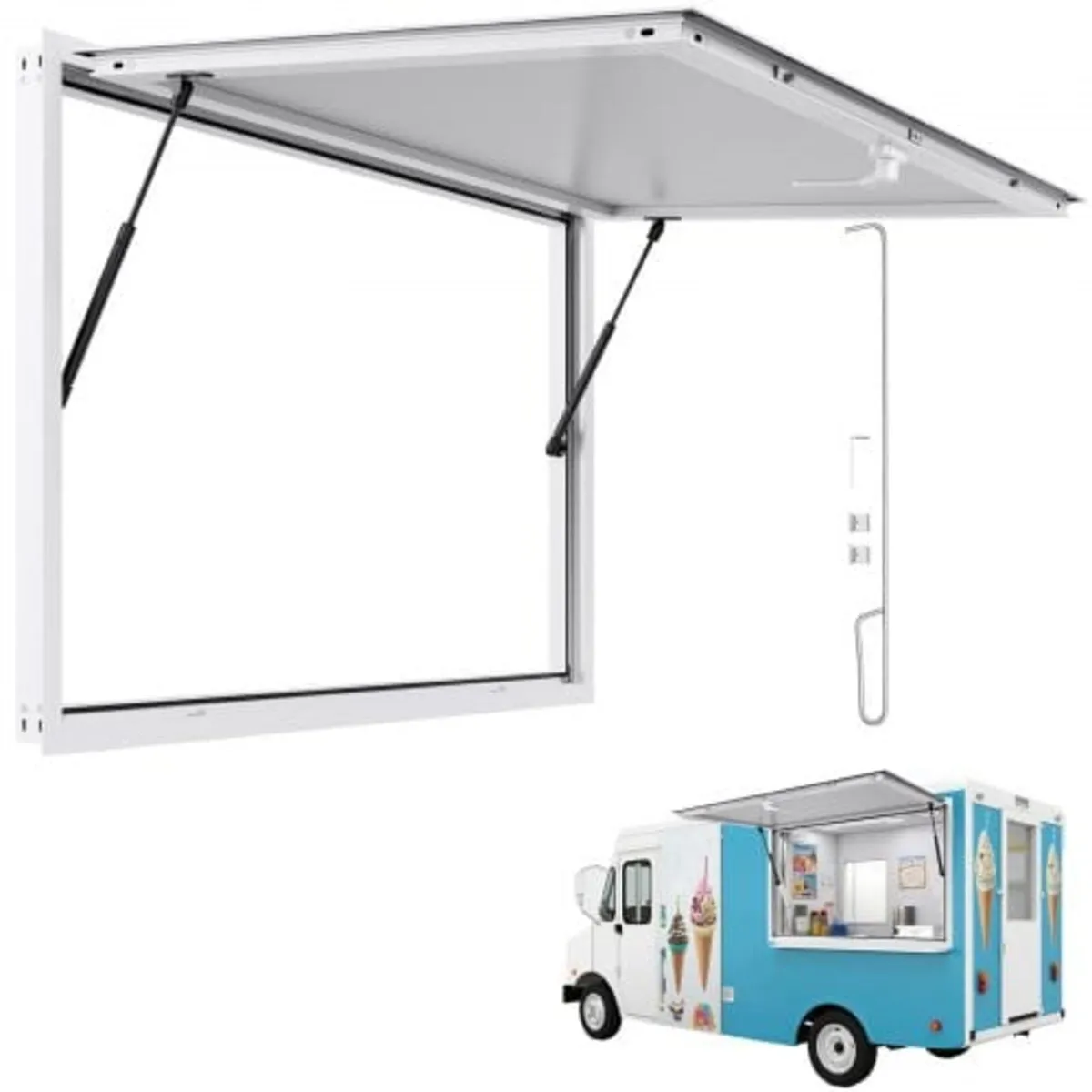 Concession Window 135x84 cm, Aluminum Alloy Frame - Image 1