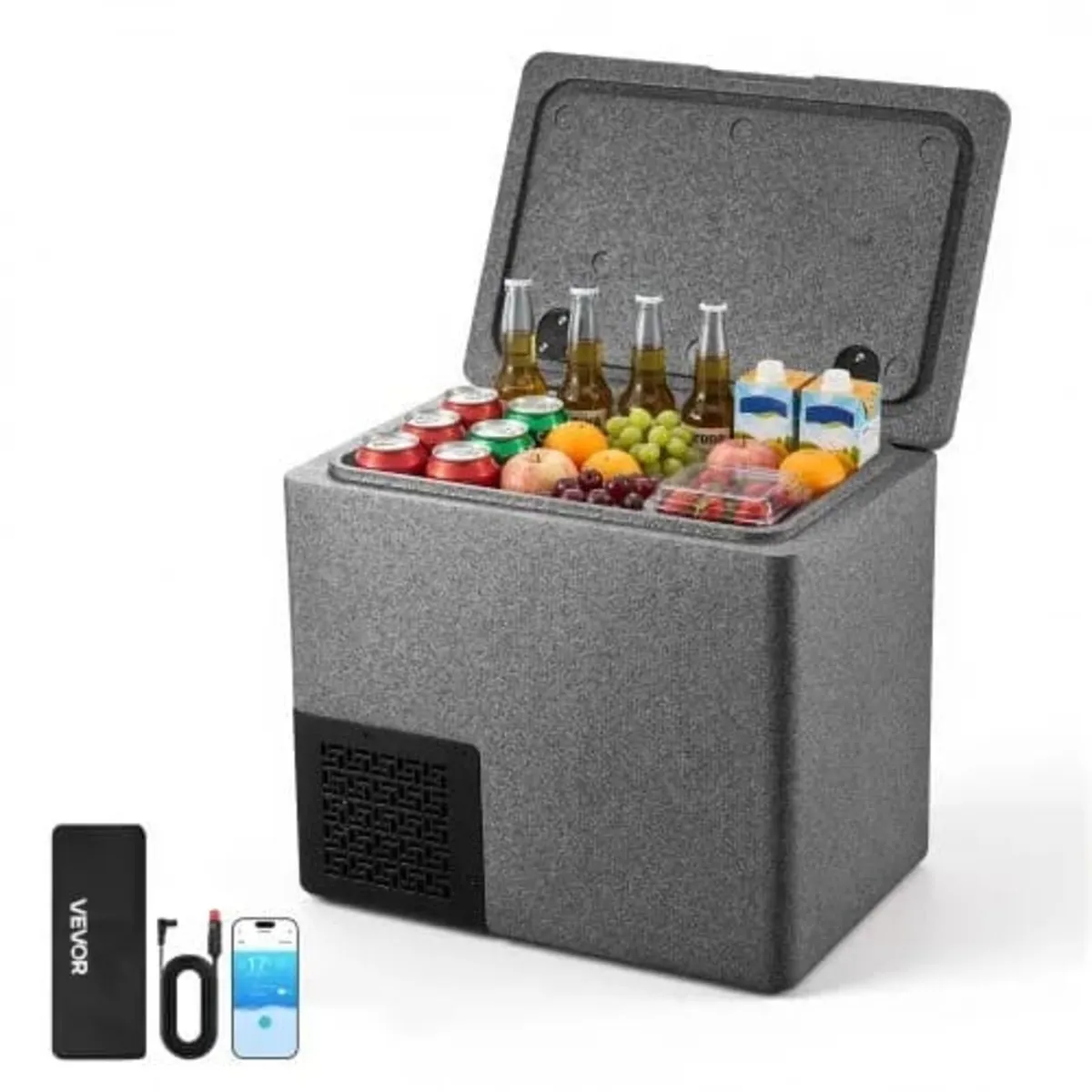 12 Volt Refrigerator, 21.1 QT/ 20L Car Fridge, Por - Image 1
