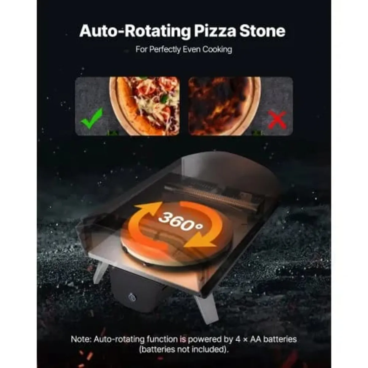 Outdoor Pizza Oven, 12 in Wood Fired Pizza Ovens, - Image 3