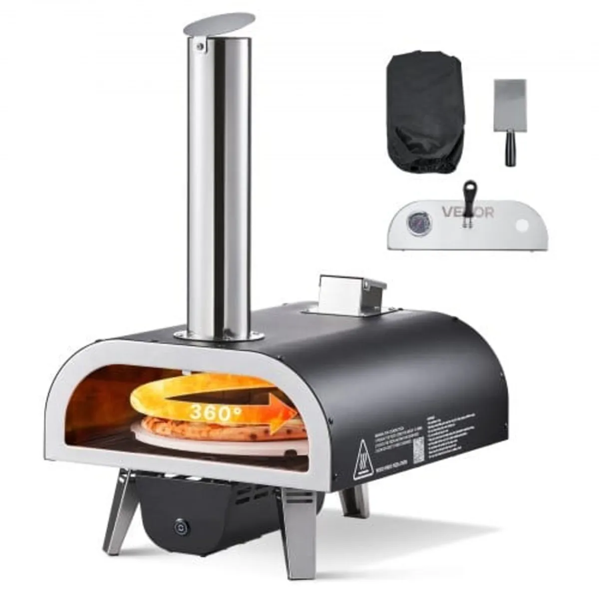 Outdoor Pizza Oven, 12 in Wood Fired Pizza Ovens, - Image 1