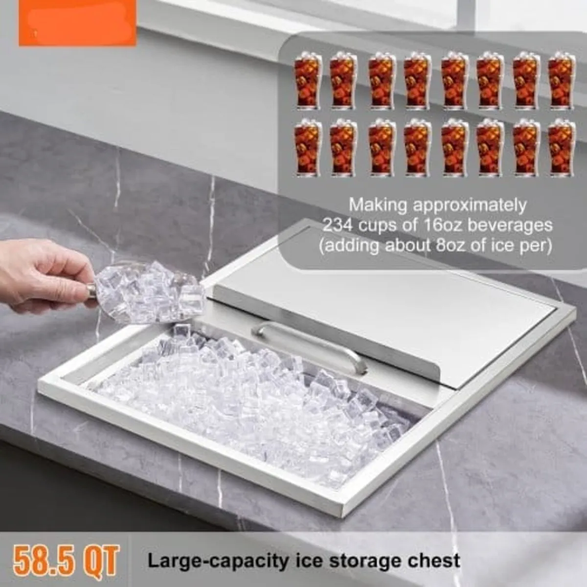 Drop in Ice Chest, 61 cm L x 46 cm W x 33 cm H Sta - Image 3
