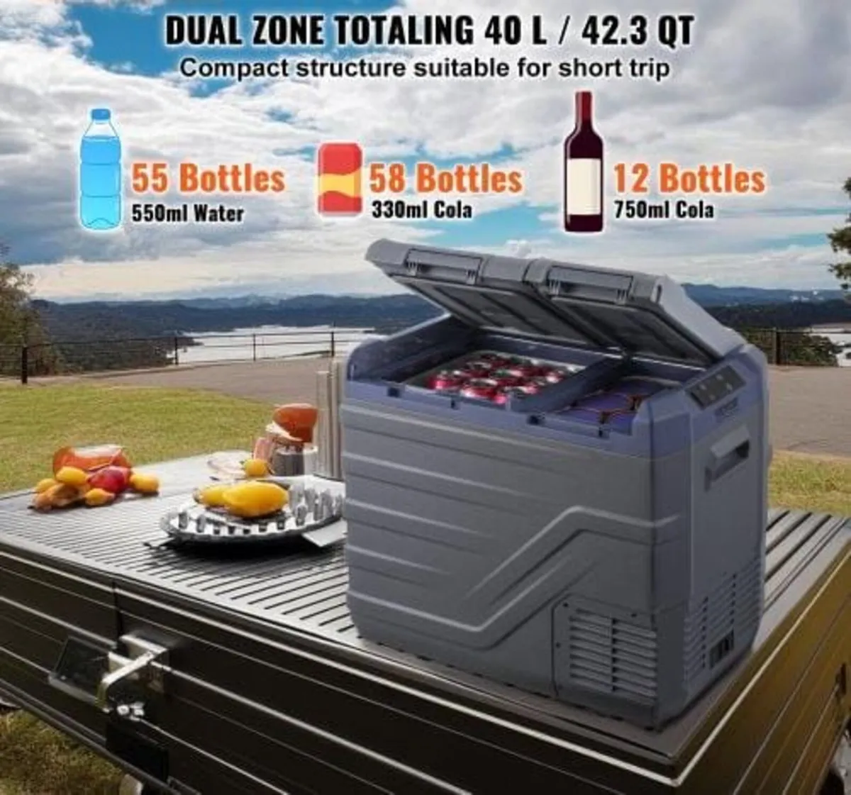 Car Refrigerator, 12 Volt Car Refrigerator Fridge, - Image 4