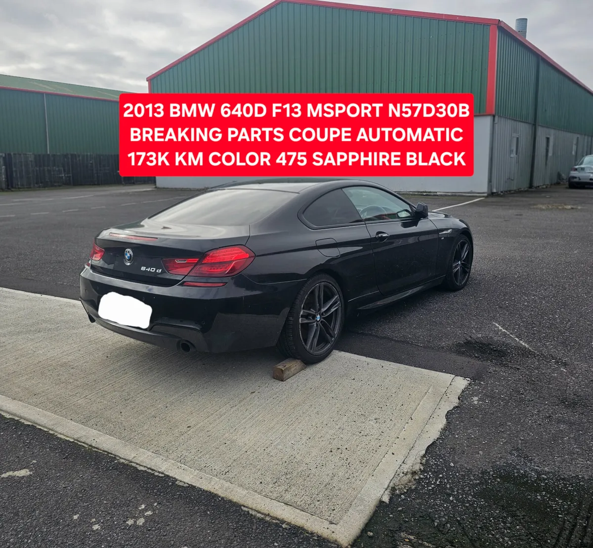 2013 BMW F13 640D MSPORT N57D30B PARTS 475 - Image 4
