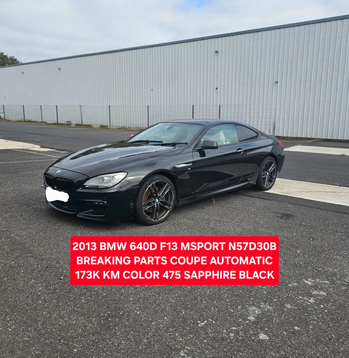 2013 BMW F13 640D MSPORT N57D30B PARTS 475 - Image 3