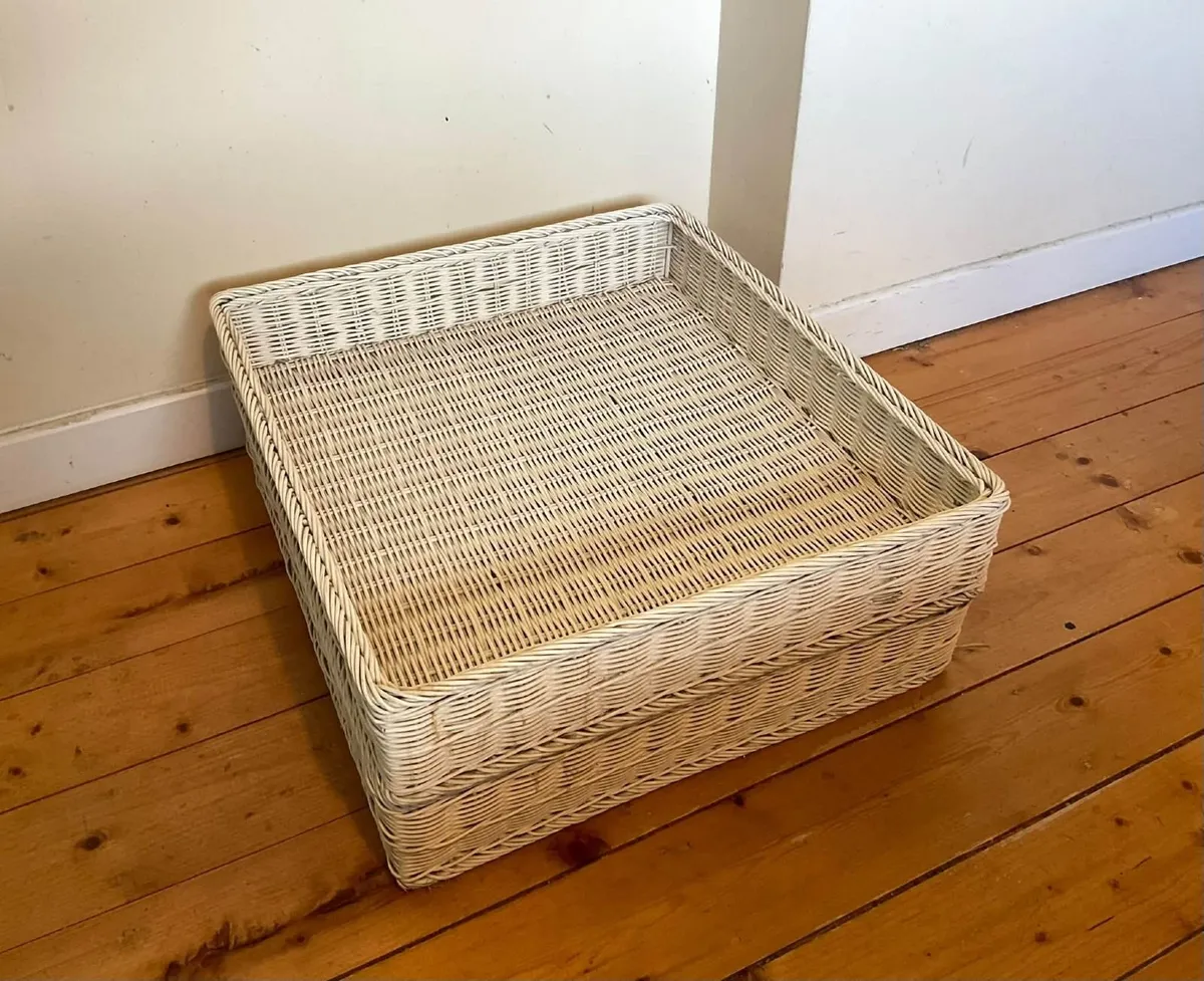 2 Large Wicker Storage Baskets – Under Bed - Image 3