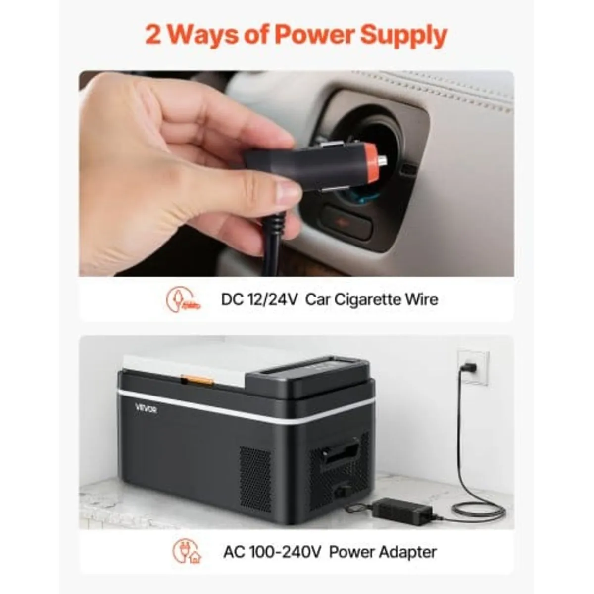 Car Refrigerator, DC 12/24V AC100-240V Compressor - Image 4