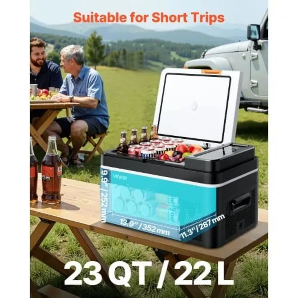 Car Refrigerator, DC 12/24V AC100-240V Compressor - Image 3