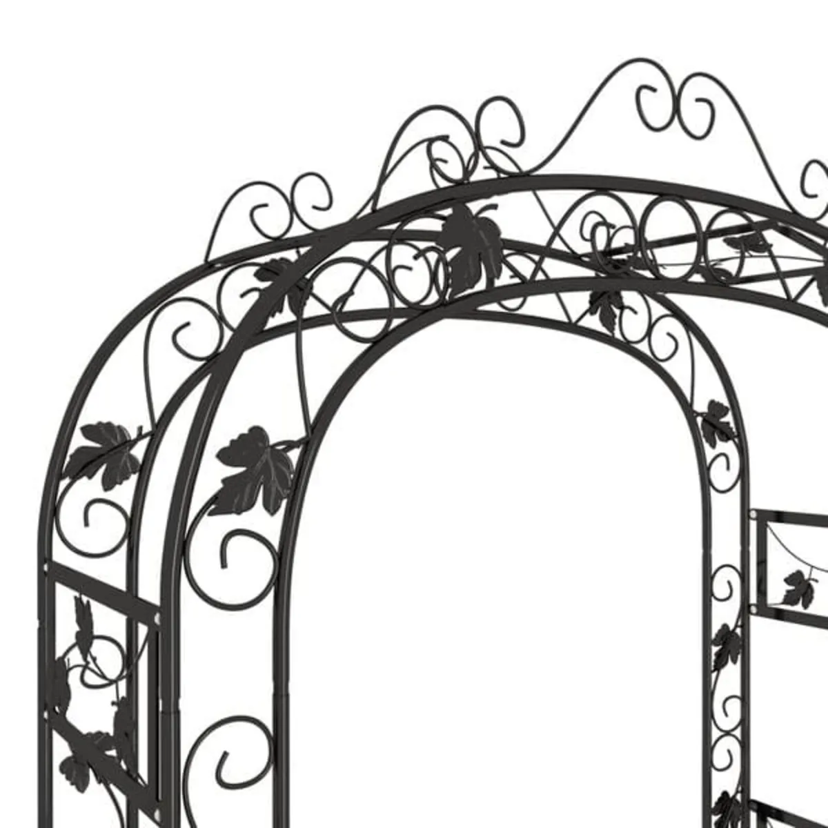 Garden Arch Black 116x45x240 cm Steel

Description - Image 2