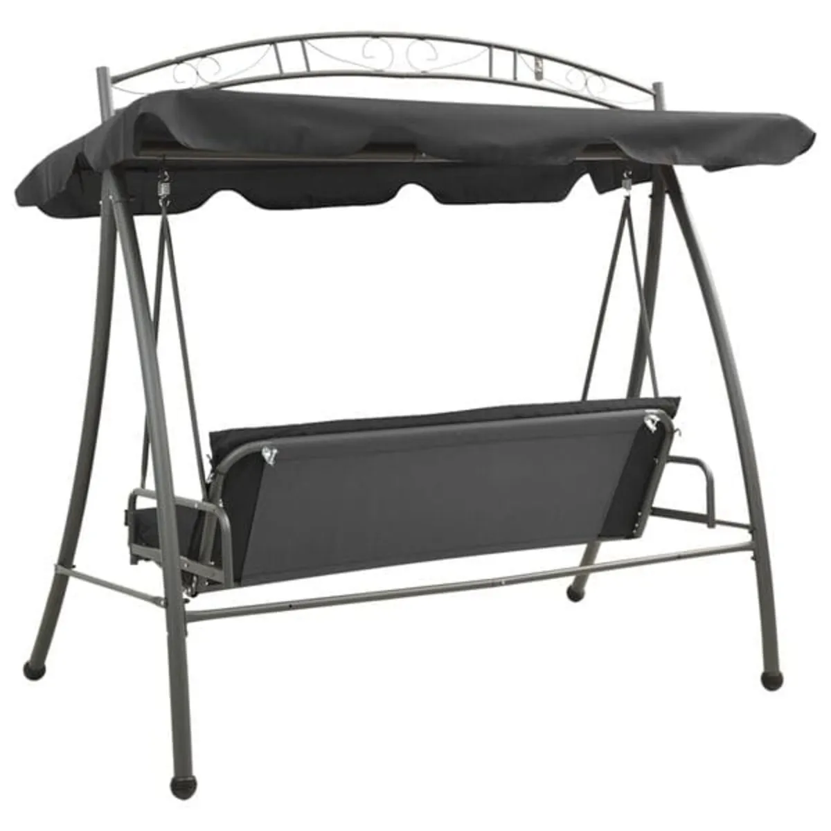 Outdoor Convertible Swing Bench with Canopy 198x12 - Image 2