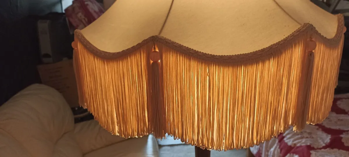 Old Mahogany Standard Lamp - Image 3