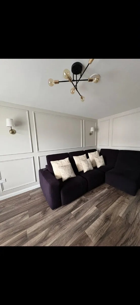 Black L shape couch (Pull out) - Image 3