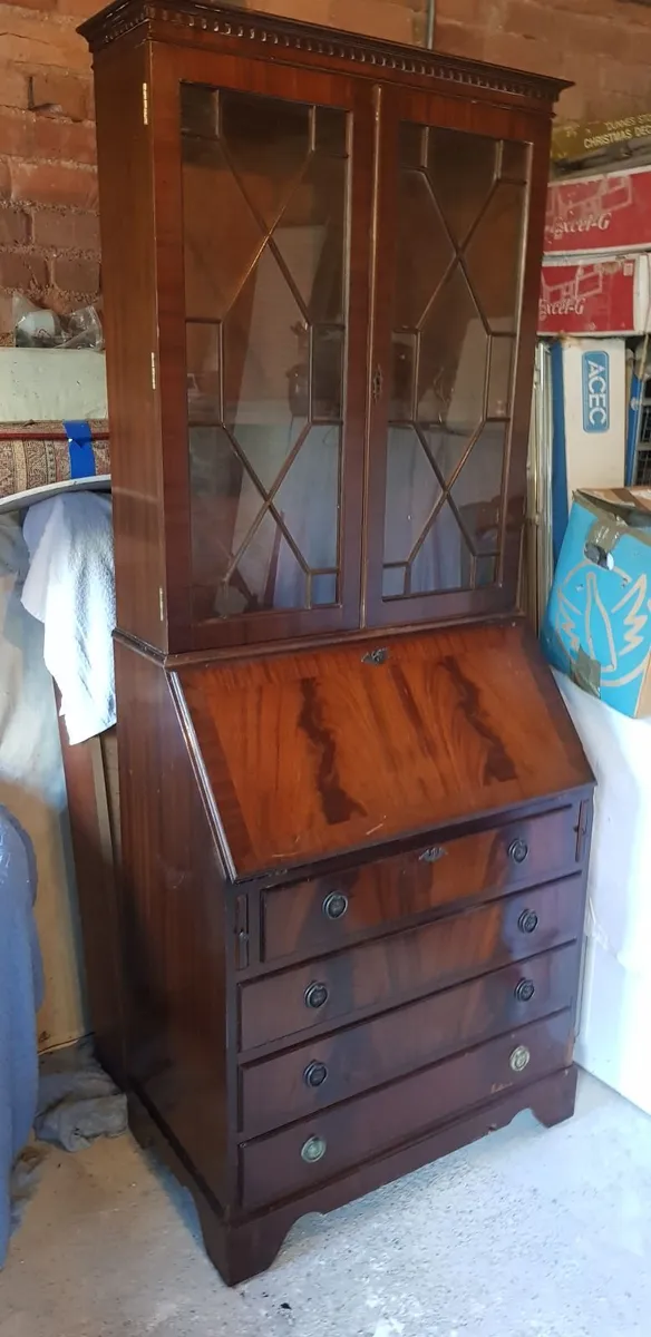 Book case writing bureau - Image 1